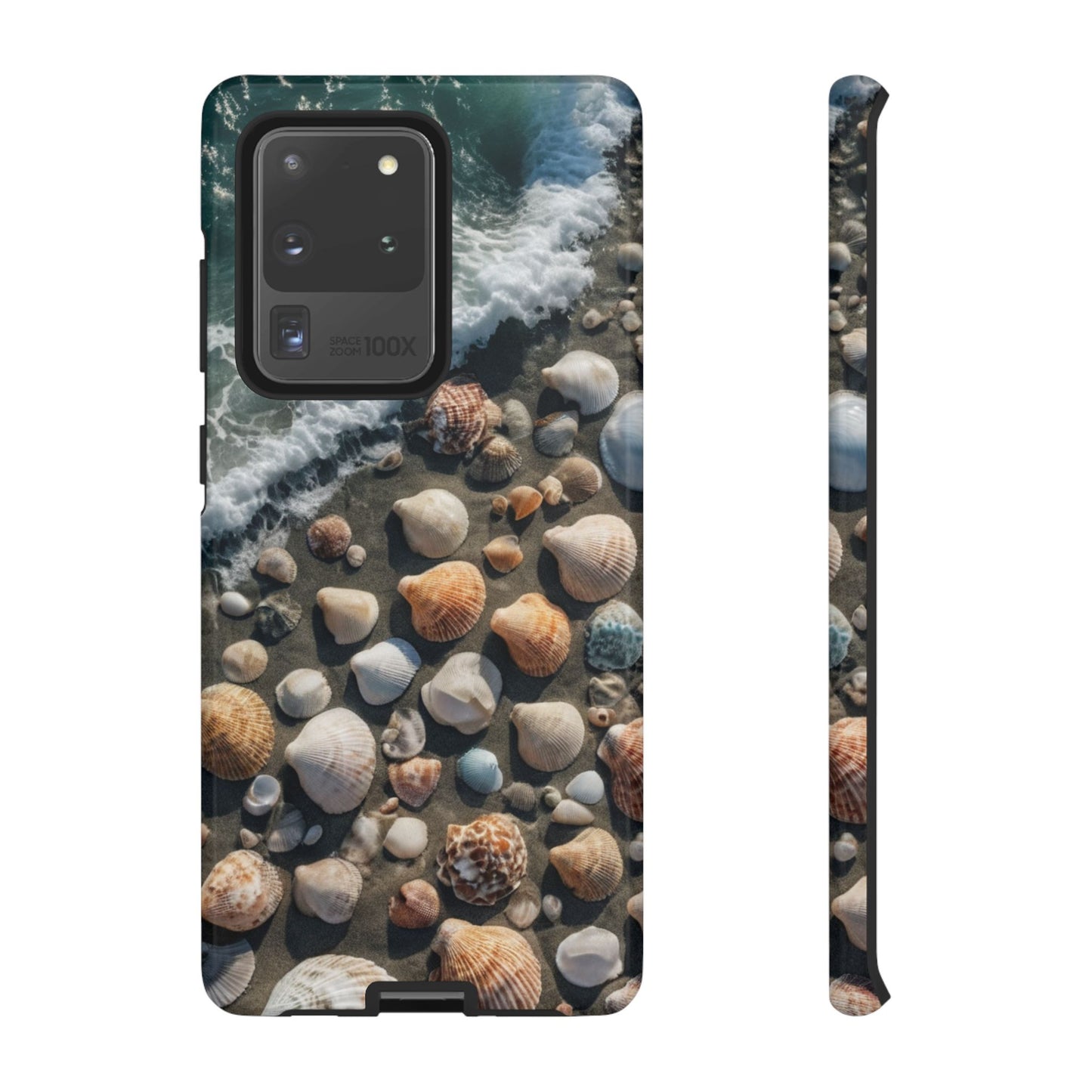 She Sells Sea Shells Phone Case for iPhone 8–16 Pro Max, Pixel 5–8 Pro, Galaxy S10–S24 Ultra - Designed by Thalia