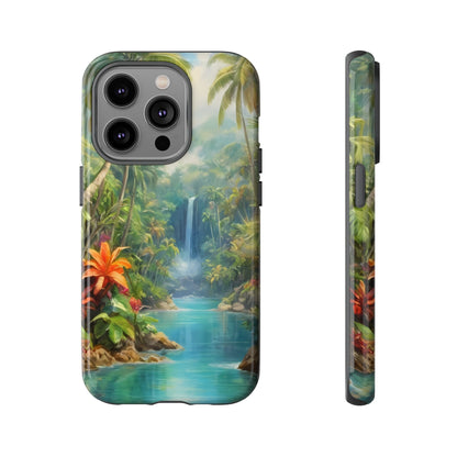 Tropical Paradise Phone Case for iPhone 8–16 Pro Max, Pixel 5–8 Pro, Galaxy S10–S24 Ultra - Designed by Thalia