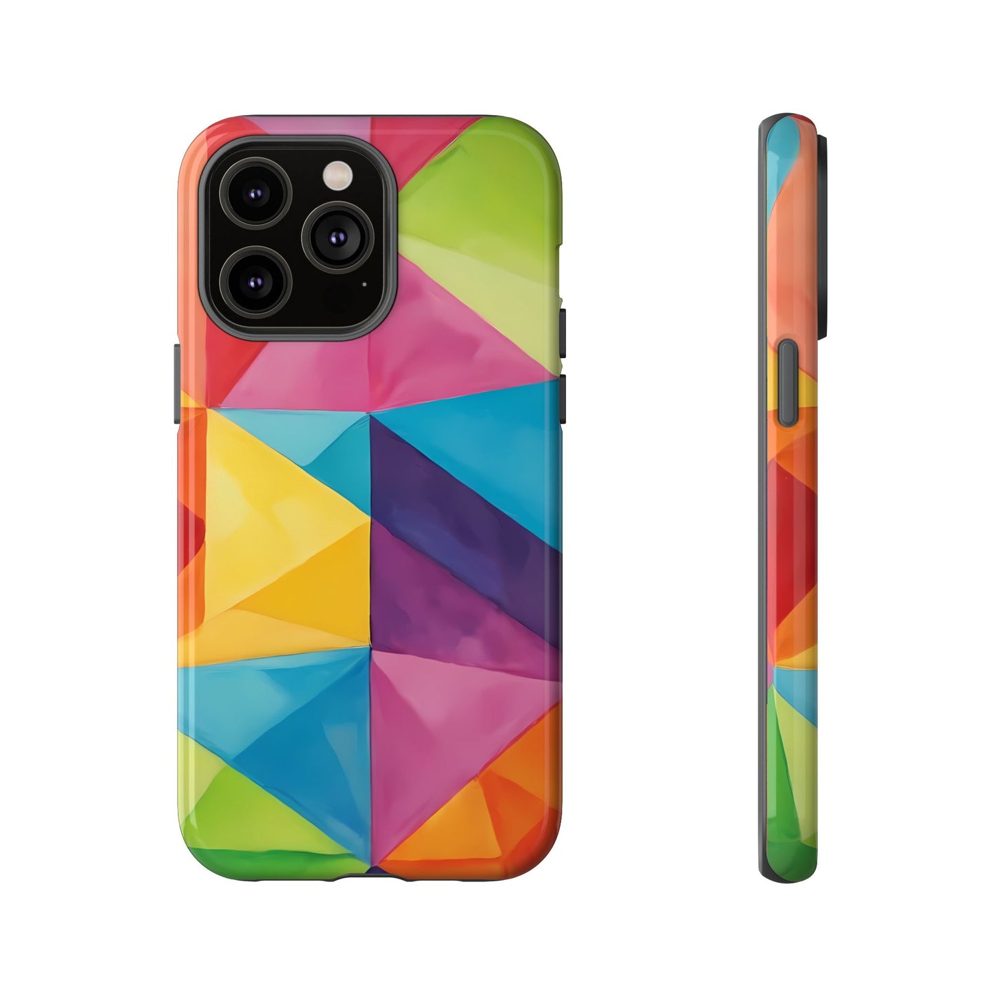 Geometric Play Phone Case for iPhone 8–16 Pro Max, Pixel 5–8 Pro, Galaxy S10–S24 Ultra - Designed by Thalia