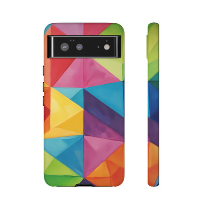 Geometric Play Phone Case for iPhone 8–16 Pro Max, Pixel 5–8 Pro, Galaxy S10–S24 Ultra - Designed by Thalia