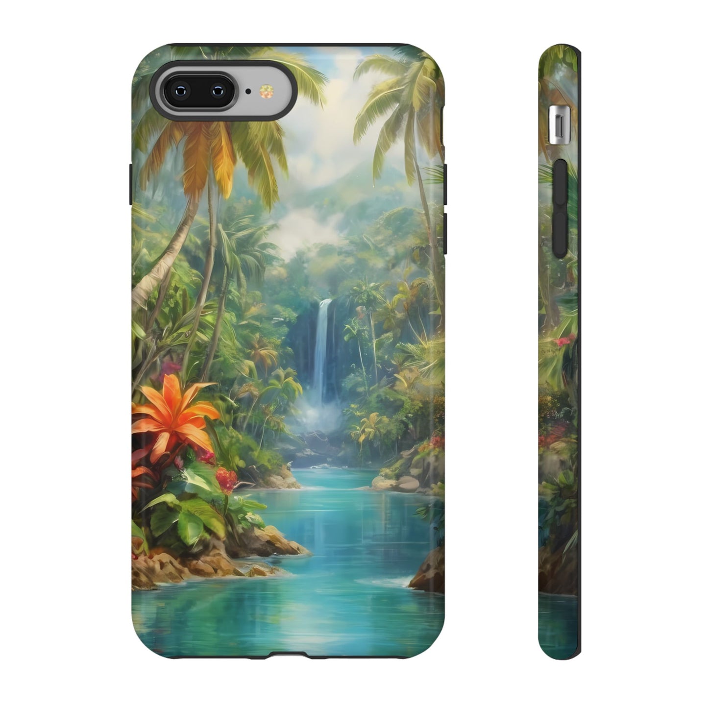 Tropical Paradise Phone Case for iPhone 8–16 Pro Max, iPhone 8 Plus–13 Mini, iPhone XS–XS Max, iPhone 11–14 Pro Max - Designed by Thalia