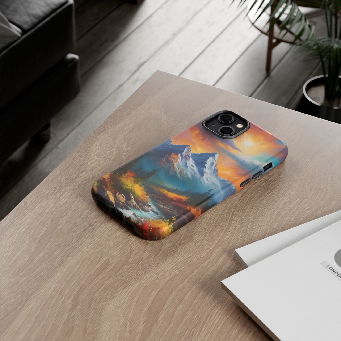 Mystic Mountains Phone Case for iPhone 8–16 Pro Max, Pixel 5–8 Pro, Galaxy S10–S24 Ultra - Designed by Thalia