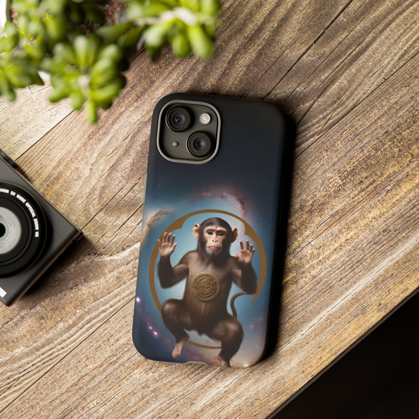 Chinese Zodiac Monkey Phone Case for iPhone 8–16 Pro Max, iPhone 8 Plus–13 Mini, iPhone XS–XS Max, iPhone 11–14 Pro Max - Designed by Thalia