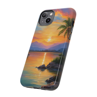 Sunset Serenade Phone Case for iPhone 8–16 Pro Max, Pixel 5–8 Pro, Galaxy S10–S24 Ultra - Designed by Thalia