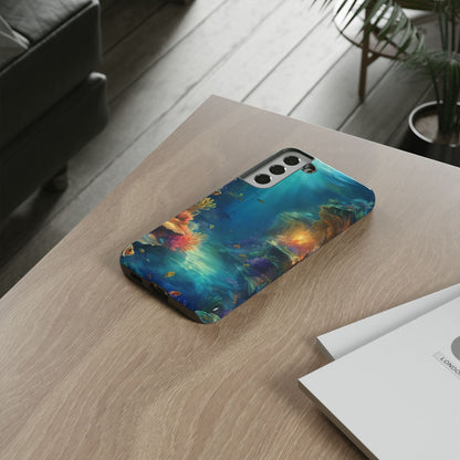 Oceanic Depths Custom Phone Case for Samsung Galaxy S10–S10 Plus, S20–S20 Ultra, S21, S22, S23, S24 Ultra - Designed by Thalia