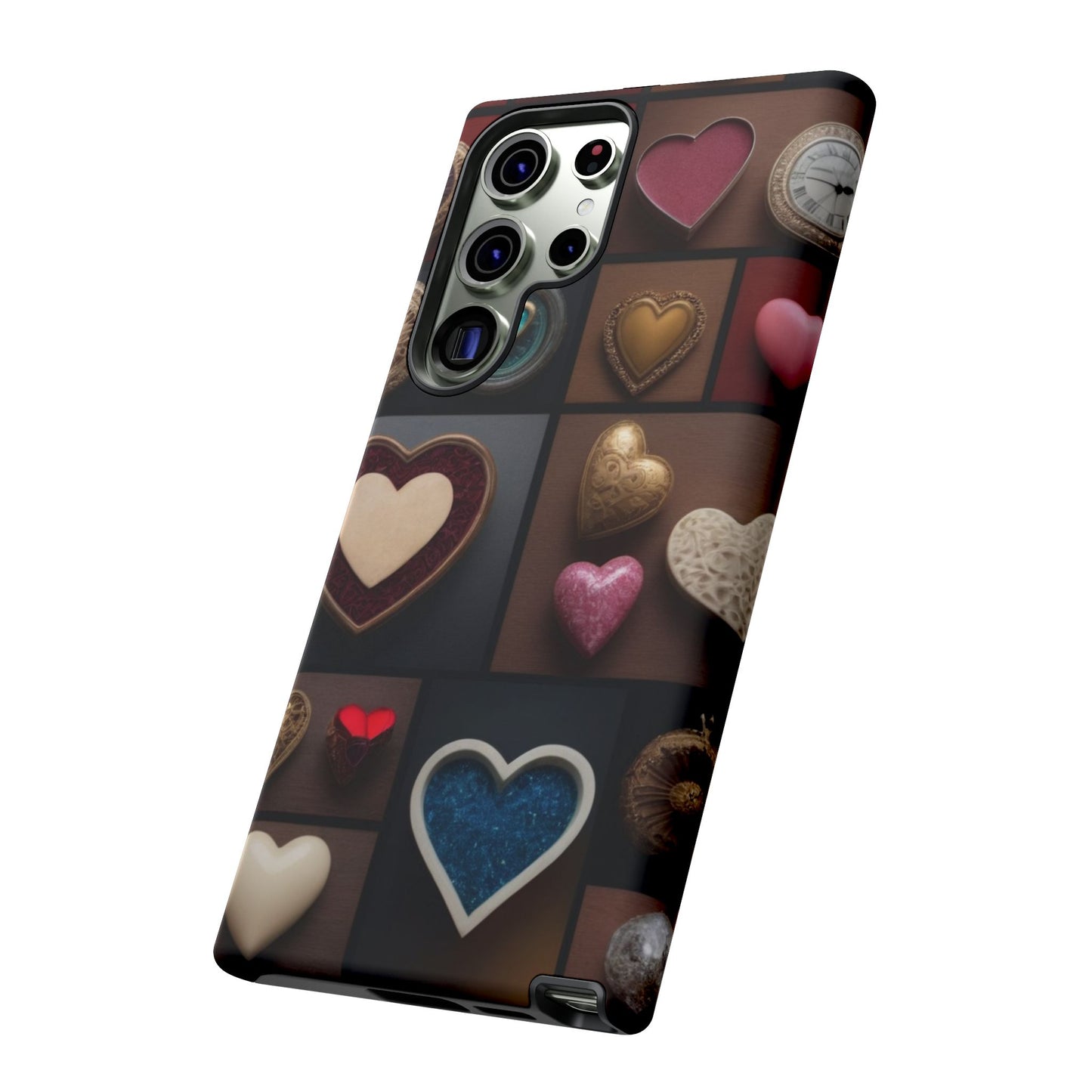 Love Button Phone Case for iPhone 8–16 Pro Max, Pixel 5–8 Pro, Galaxy S10–S24 Ultra - Designed by Thalia