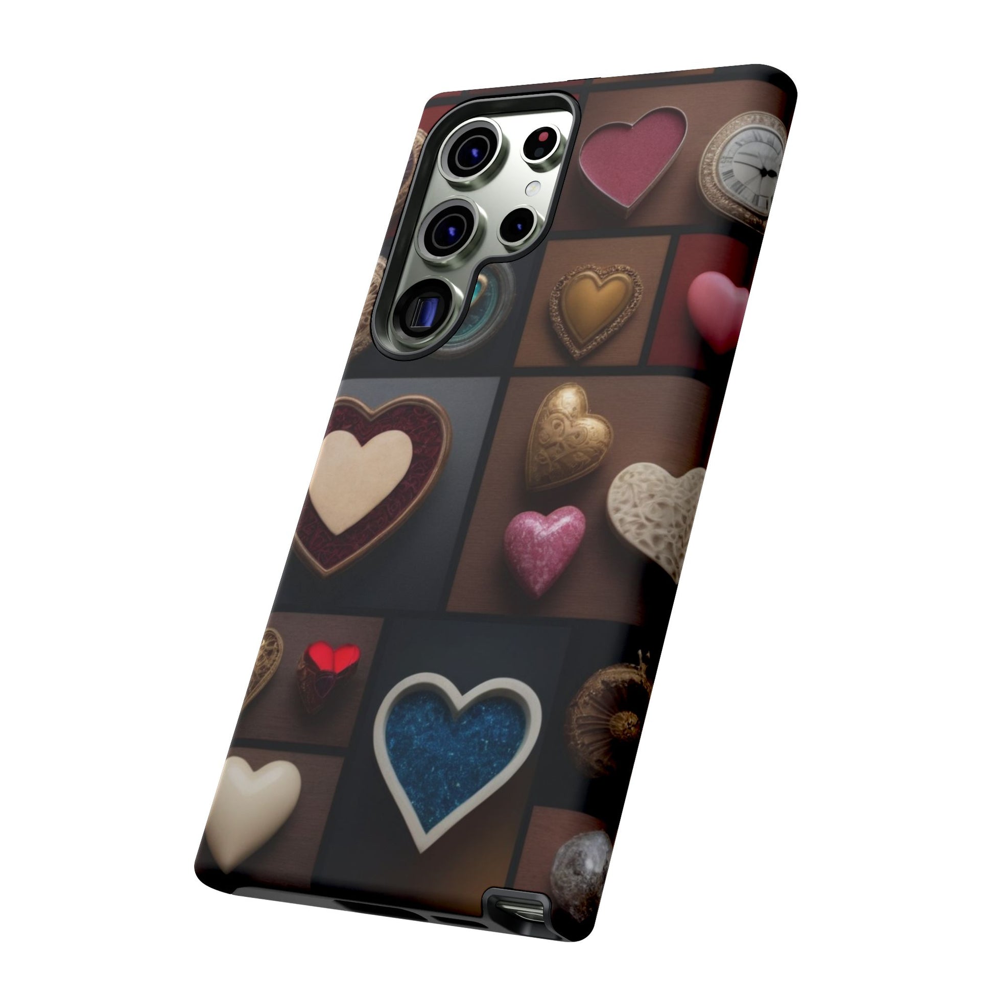 Love Button Phone Case for iPhone 8–16 Pro Max, Pixel 5–8 Pro, Galaxy S10–S24 Ultra - Designed by Thalia