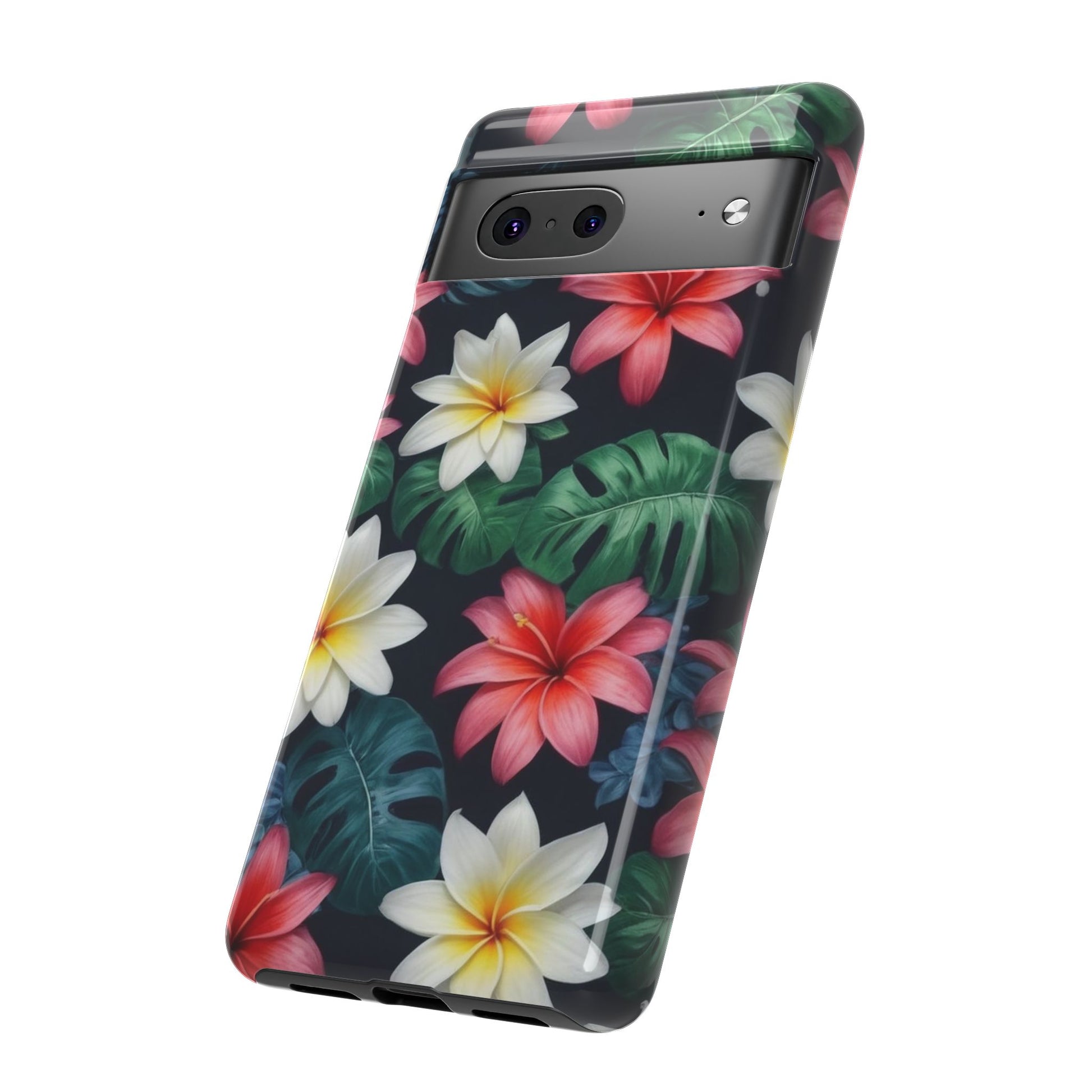 Hawaiian Flowers Phone Case for Google Pixel 8 Pro, Pixel 8, Pixel 7, Pixel 6 Pro, Pixel 6, Pixel 5 5G - Designed by Thalia