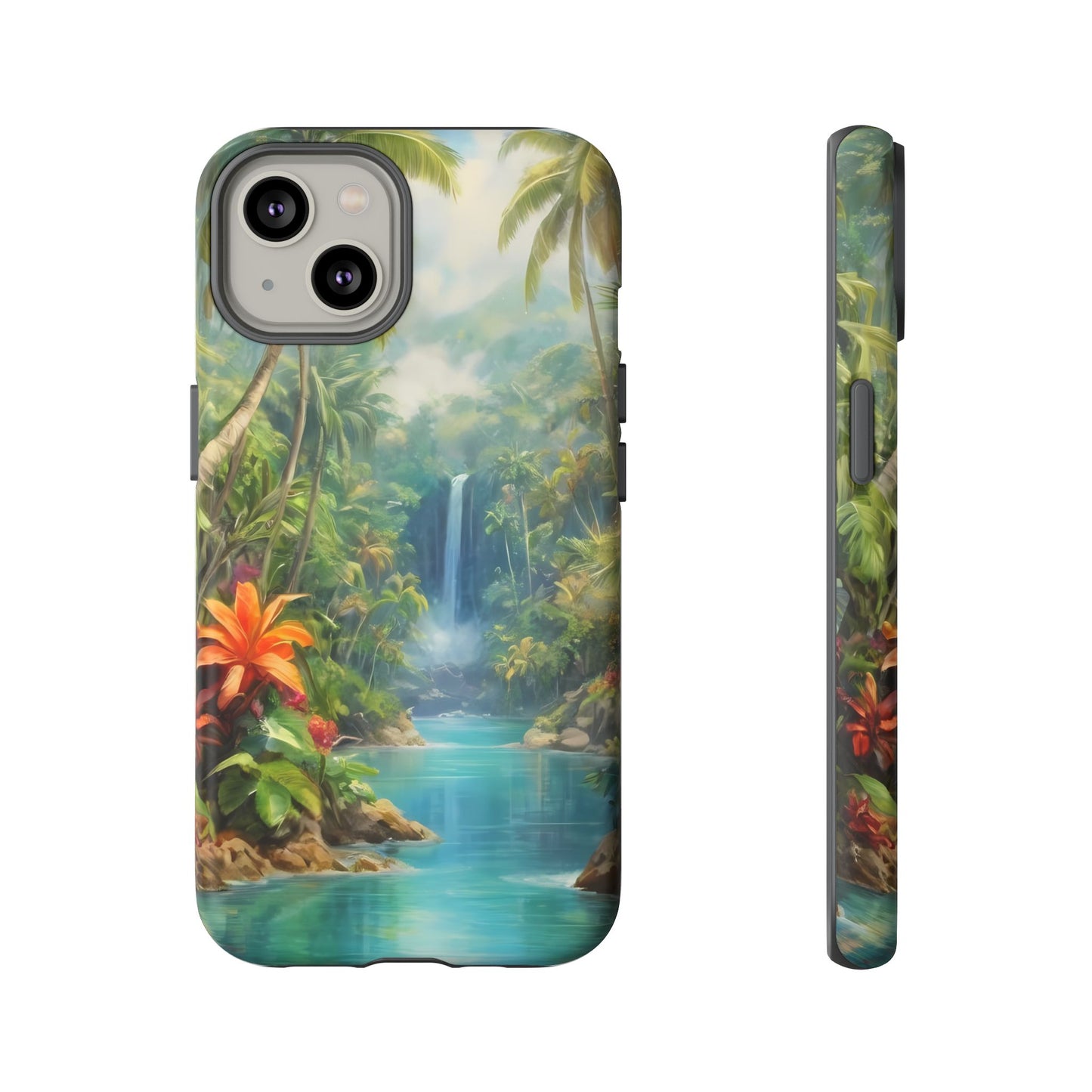 Tropical Paradise Phone Case for iPhone 8–16 Pro Max, Pixel 5–8 Pro, Galaxy S10–S24 Ultra - Designed by Thalia