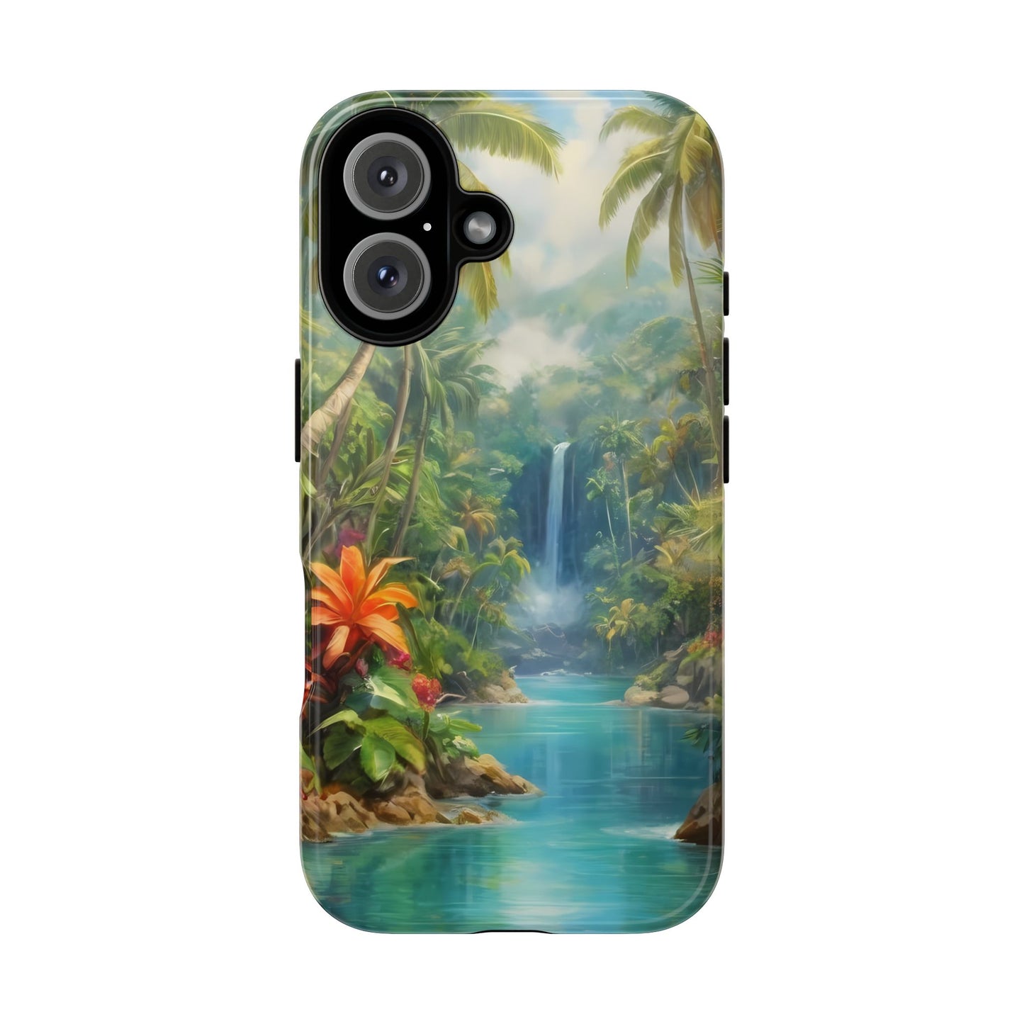 Tropical Paradise Phone Case for iPhone 8–16 Pro Max, Pixel 5–8 Pro, Galaxy S10–S24 Ultra - Designed by Thalia