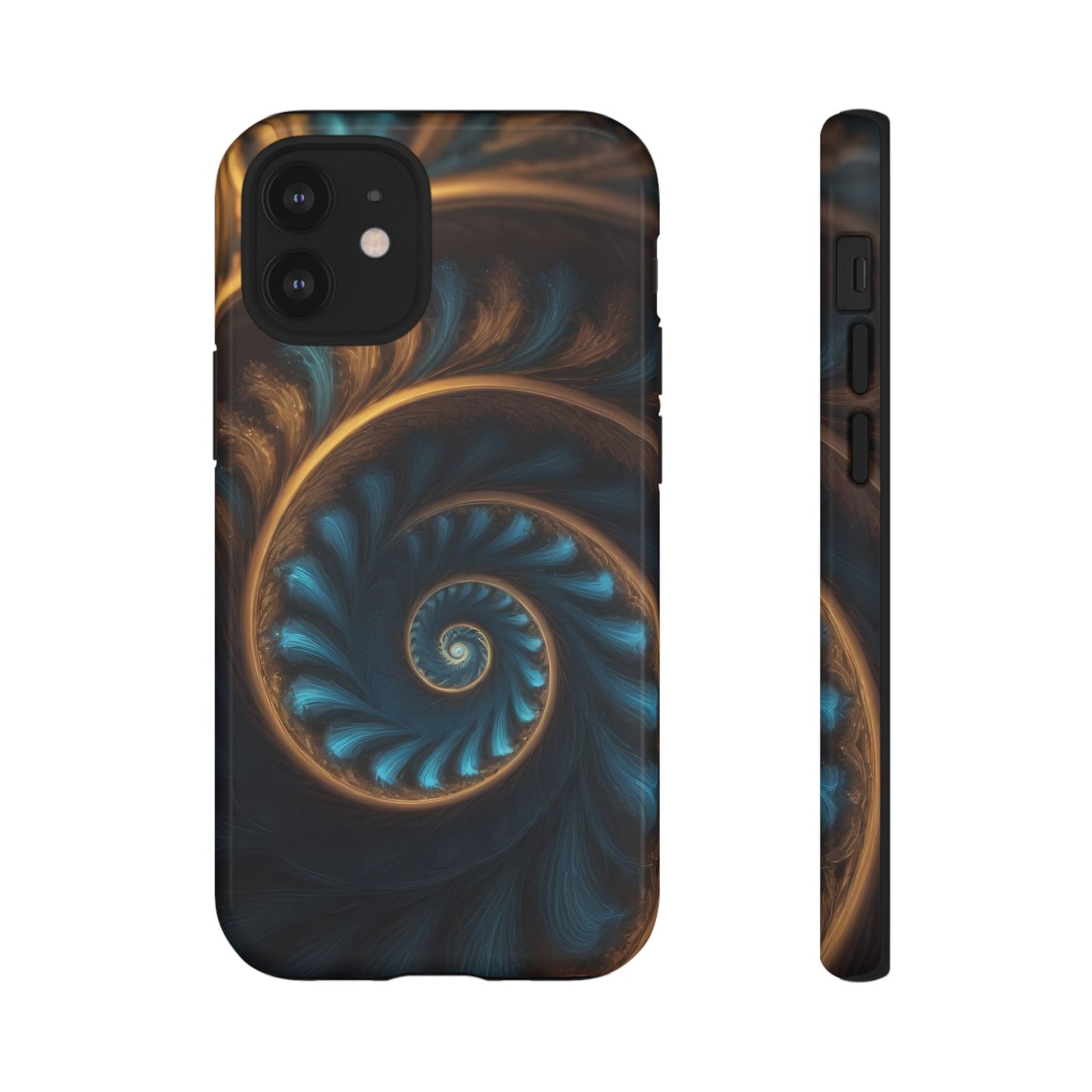 3D Fractal Phone Case for iPhone 8–16 Pro Max, Pixel 5–8 Pro, Galaxy S10–S24 Ultra - Designed by Thalia