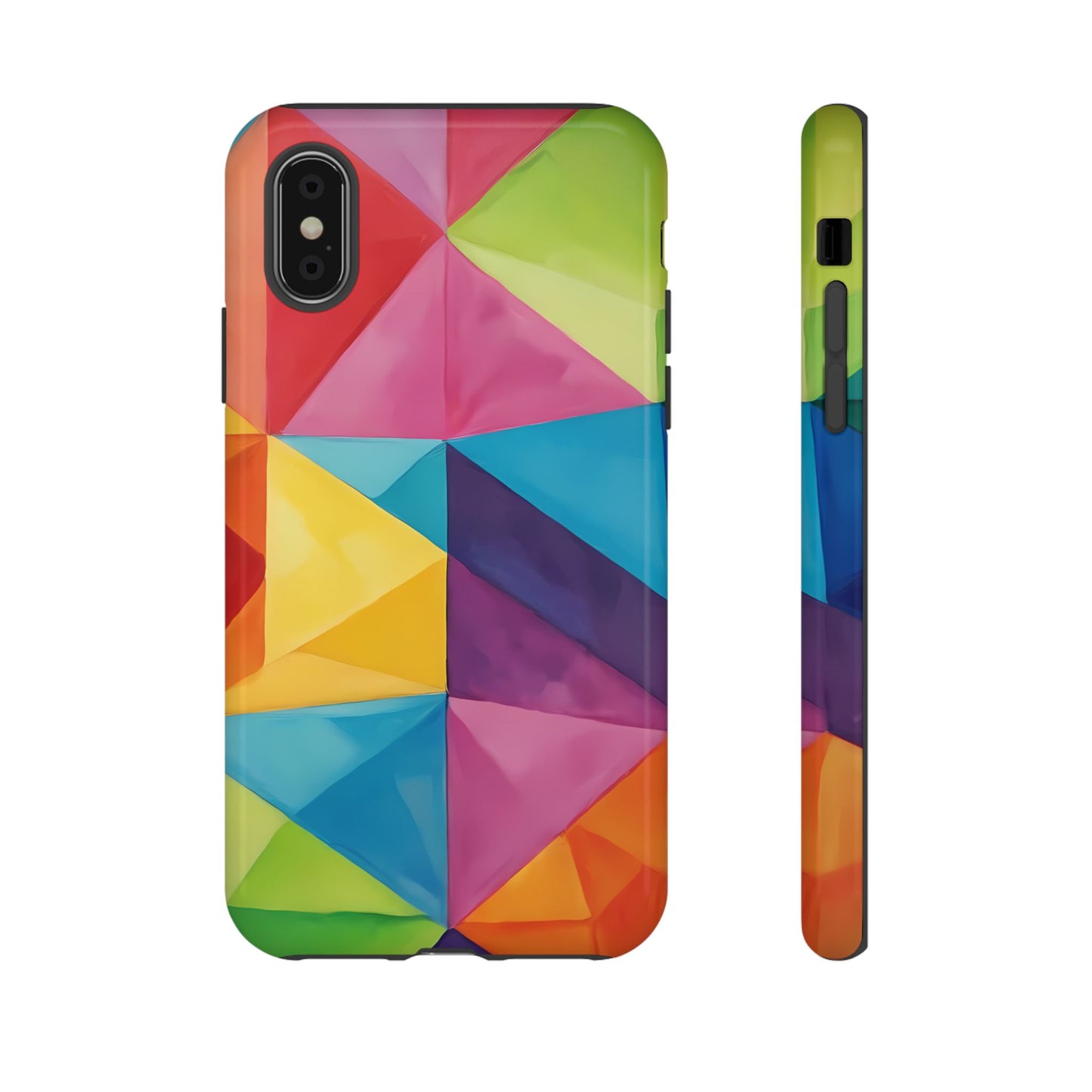 Geometric Play Phone Case for iPhone 8–16 Pro Max, Pixel 5–8 Pro, Galaxy S10–S24 Ultra - Designed by Thalia