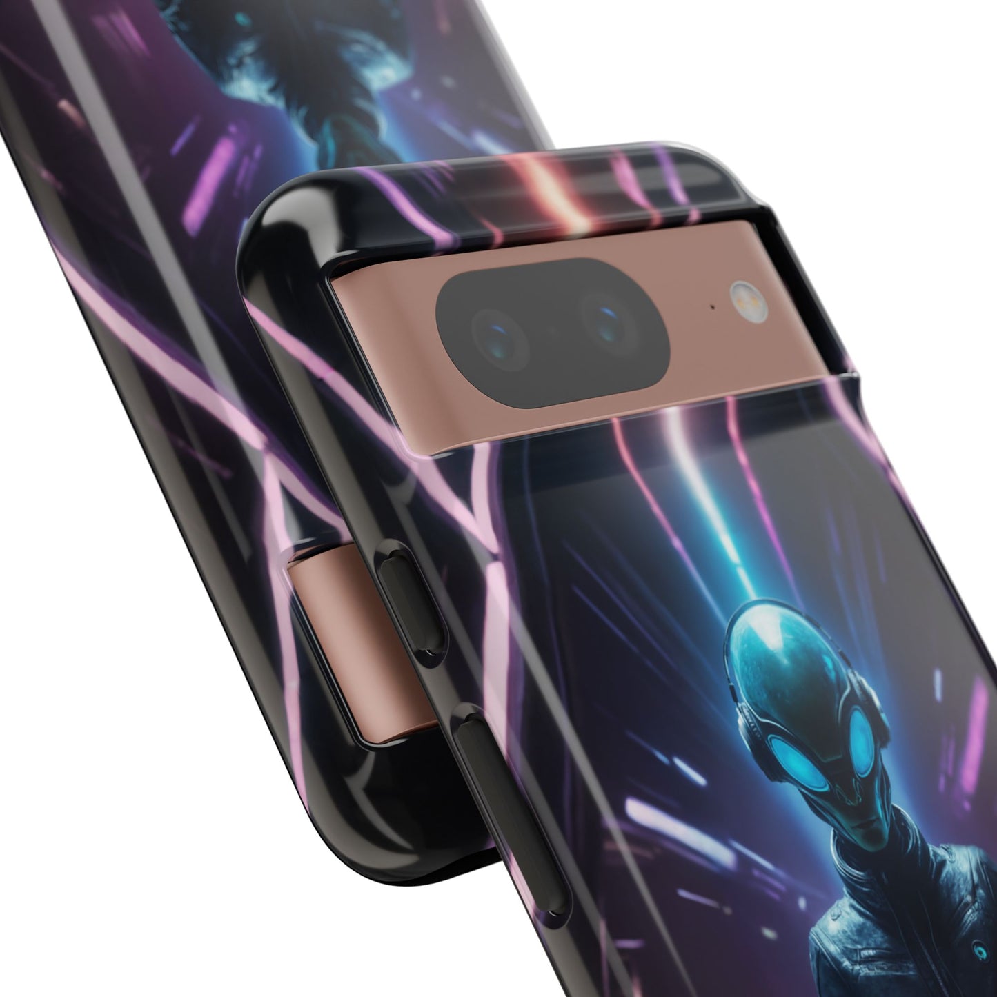 Alien DJ Phone Case for iPhone 8–16 Pro Max, Pixel 5–8 Pro, Galaxy S10–S24 Ultra - Designed by Thalia