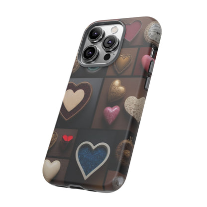 Love Button Phone Case for iPhone 8–16 Pro Max, Pixel 5–8 Pro, Galaxy S10–S24 Ultra - Designed by Thalia