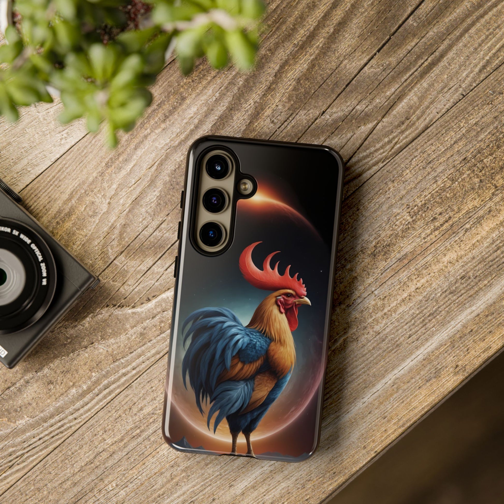 Chinese Zodiac Rooster Custom Phone Case for iPhone 8–16 Pro Max, Pixel 5–8 Pro, Galaxy S10–S24 Ultra - Designed by Thalia