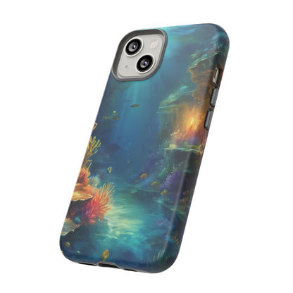 Oceanic Depths Stylish Unique UV Protected Phone Case for iPhone 8–16 Pro Max, iPhone 8 Plus–13 Mini, iPhone XS–XS Max, iPhone 11–14 Pro Max - Designed by Thalia