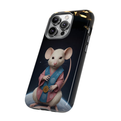 Chinese Zodiac Rat Phone Case for iPhone 8–16 Pro Max, iPhone 8 Plus–13 Mini, iPhone XS–XS Max, iPhone 11–14 Pro Max - Designed by Thalia