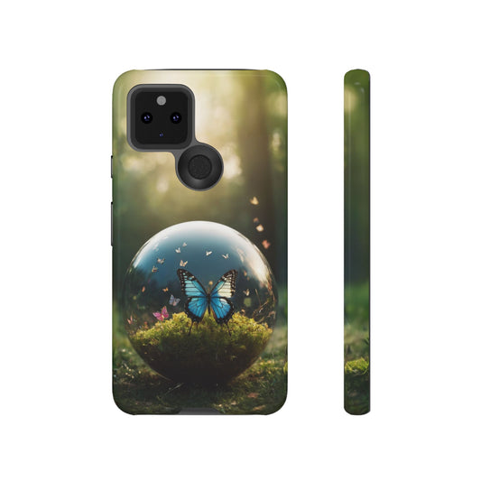 Butterfly Ball Custom Phone Case for Google Pixel 8 Pro, Pixel 8, Pixel 7, Pixel 6 Pro, Pixel 6, Pixel 5 5G - Designed by Thalia