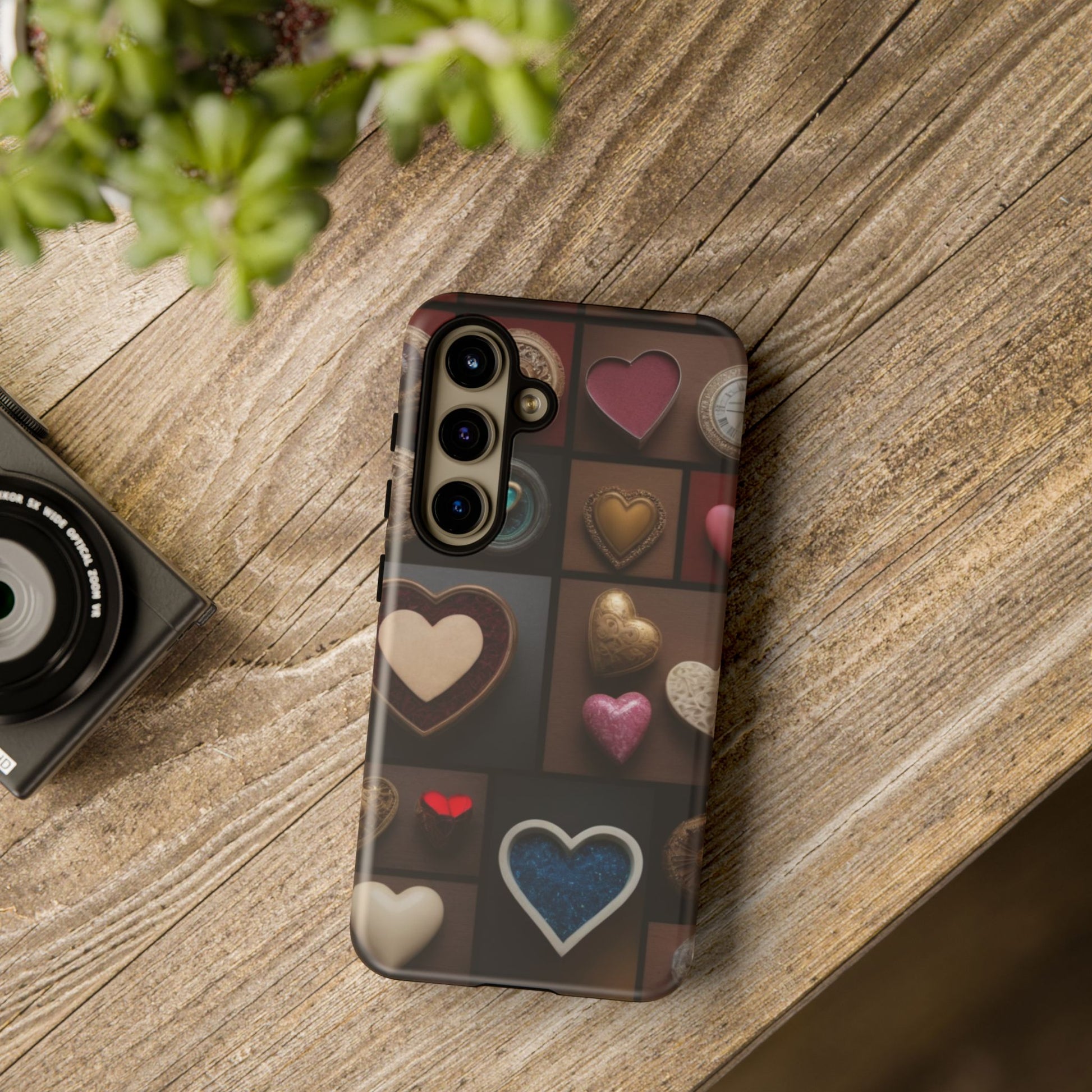 Love Button Custom Phone Case for Samsung Galaxy S10–S10 Plus, S20–S20 Ultra, S21, S22, S23, S24 Ultra - Designed by Thalia