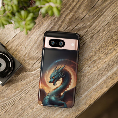 Chinese Zodiac Dragon Phone Case for iPhone 8–16 Pro Max, Pixel 5–8 Pro, Galaxy S10–S24 Ultra - Designed by Thalia