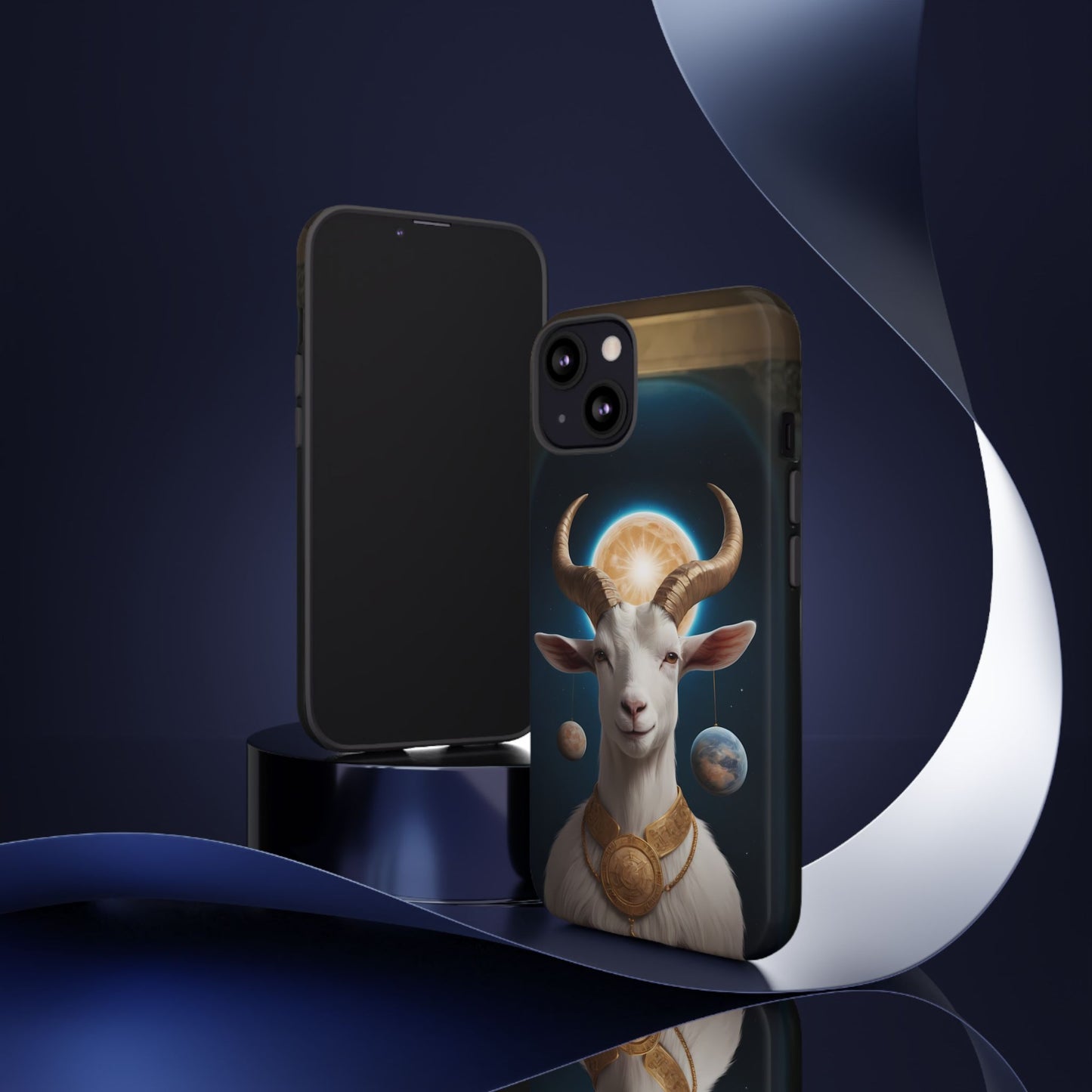 Chinese Zodiac Goat Phone Case for iPhone 8–16 Pro Max, iPhone 8 Plus–13 Mini, iPhone XS–XS Max, iPhone 11–14 Pro Max - Designed by Thalia