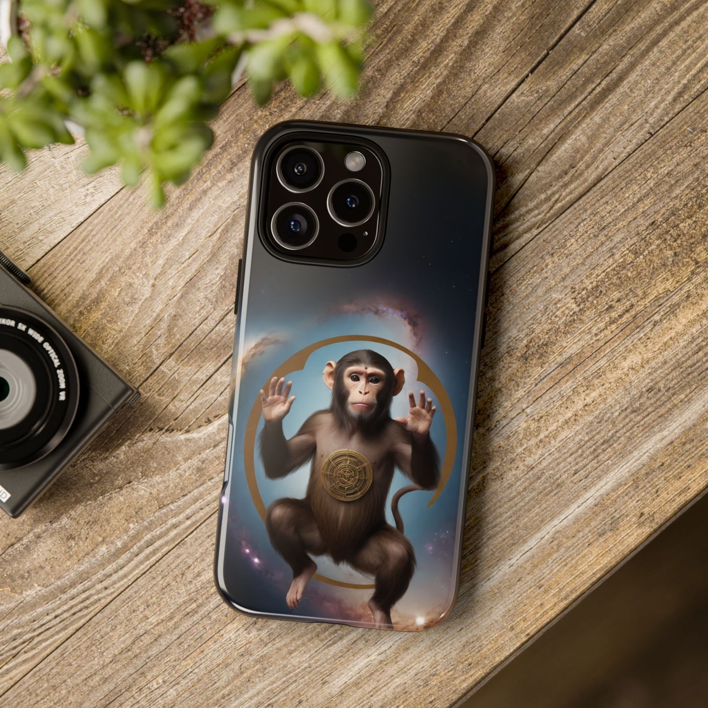 Chinese Zodiac Monkey Phone Case for iPhone 8–16 Pro Max, iPhone 8 Plus–13 Mini, iPhone XS–XS Max, iPhone 11–14 Pro Max - Designed by Thalia