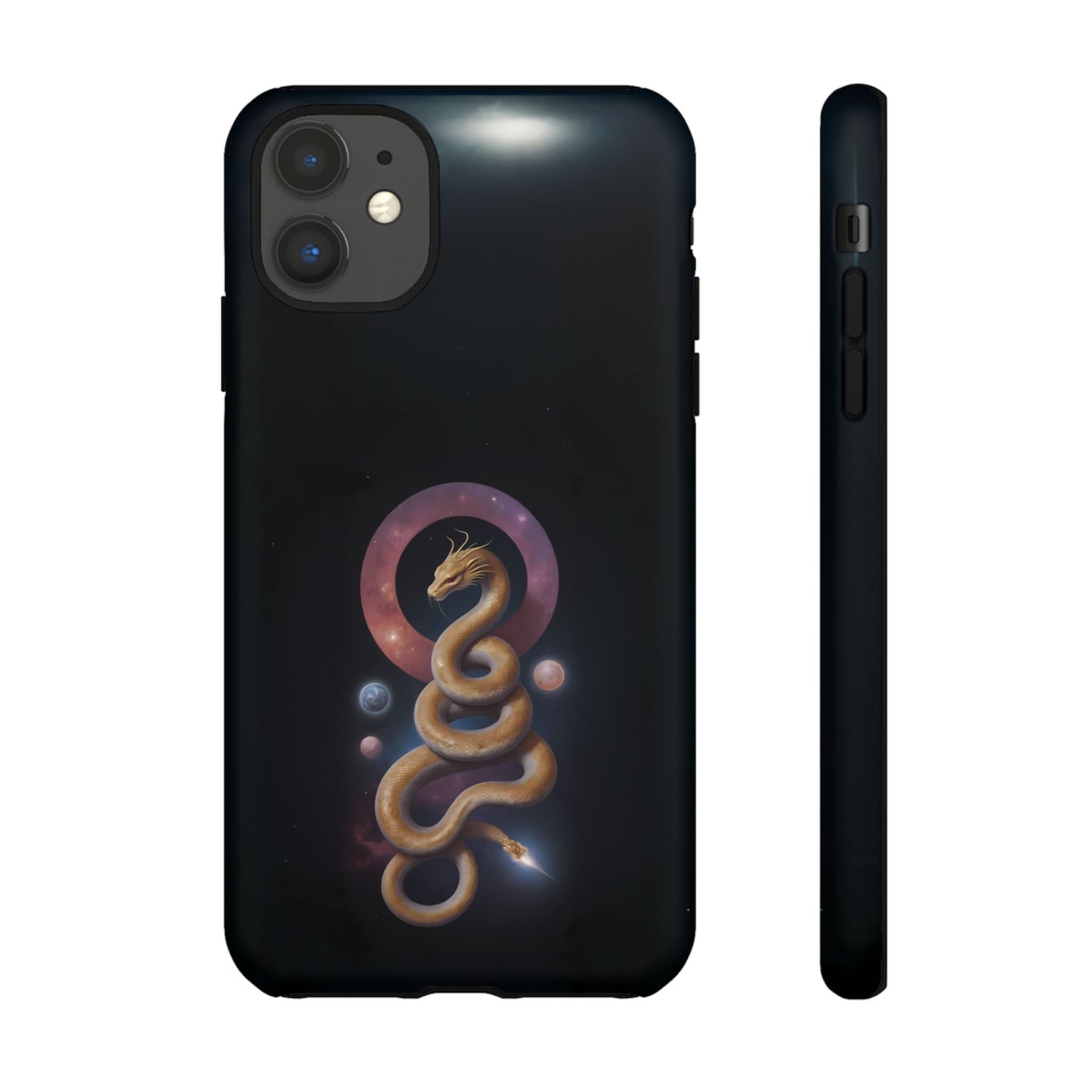 Chinese Zodiac Snake Custom Phone Case for iPhone 8–16 Pro Max, Pixel 5–8 Pro, Galaxy S10–S24 Ultra - Designed by Thalia