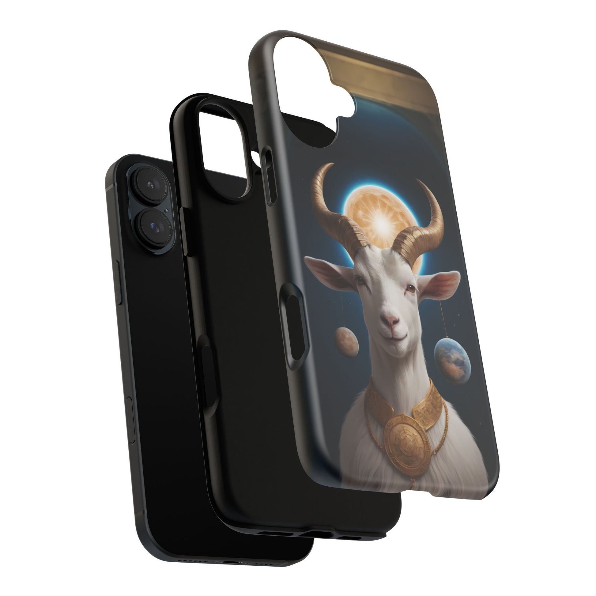 Chinese Zodiac Goat Phone Case for iPhone 8–16 Pro Max, iPhone 8 Plus–13 Mini, iPhone XS–XS Max, iPhone 11–14 Pro Max - Designed by Thalia