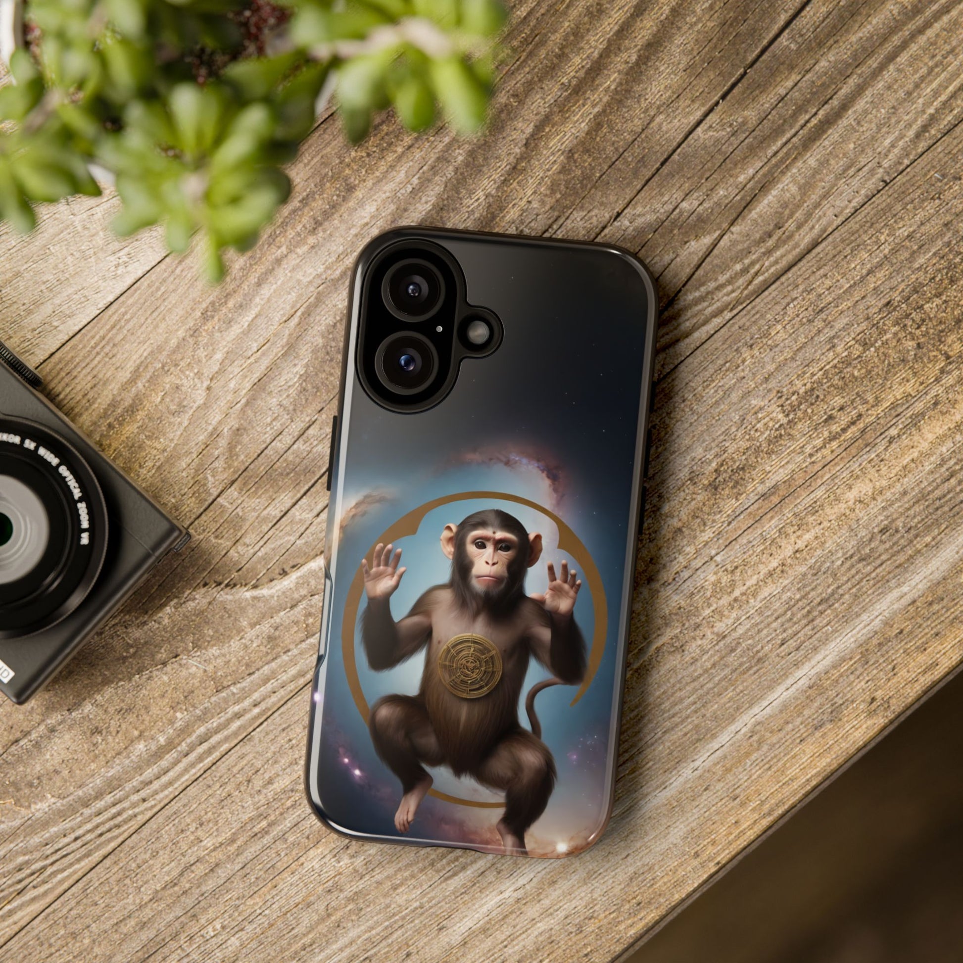 Chinese Zodiac Monkey Phone Case for iPhone 8–16 Pro Max, iPhone 8 Plus–13 Mini, iPhone XS–XS Max, iPhone 11–14 Pro Max - Designed by Thalia