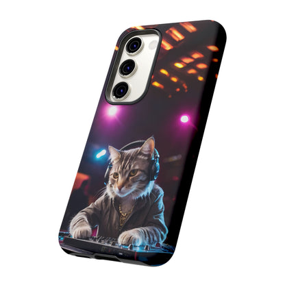 DJ Kitty Phone Case for iPhone 8–16 Pro Max, Pixel 5–8 Pro, Galaxy S10–S24 Ultra - Designed by Thalia