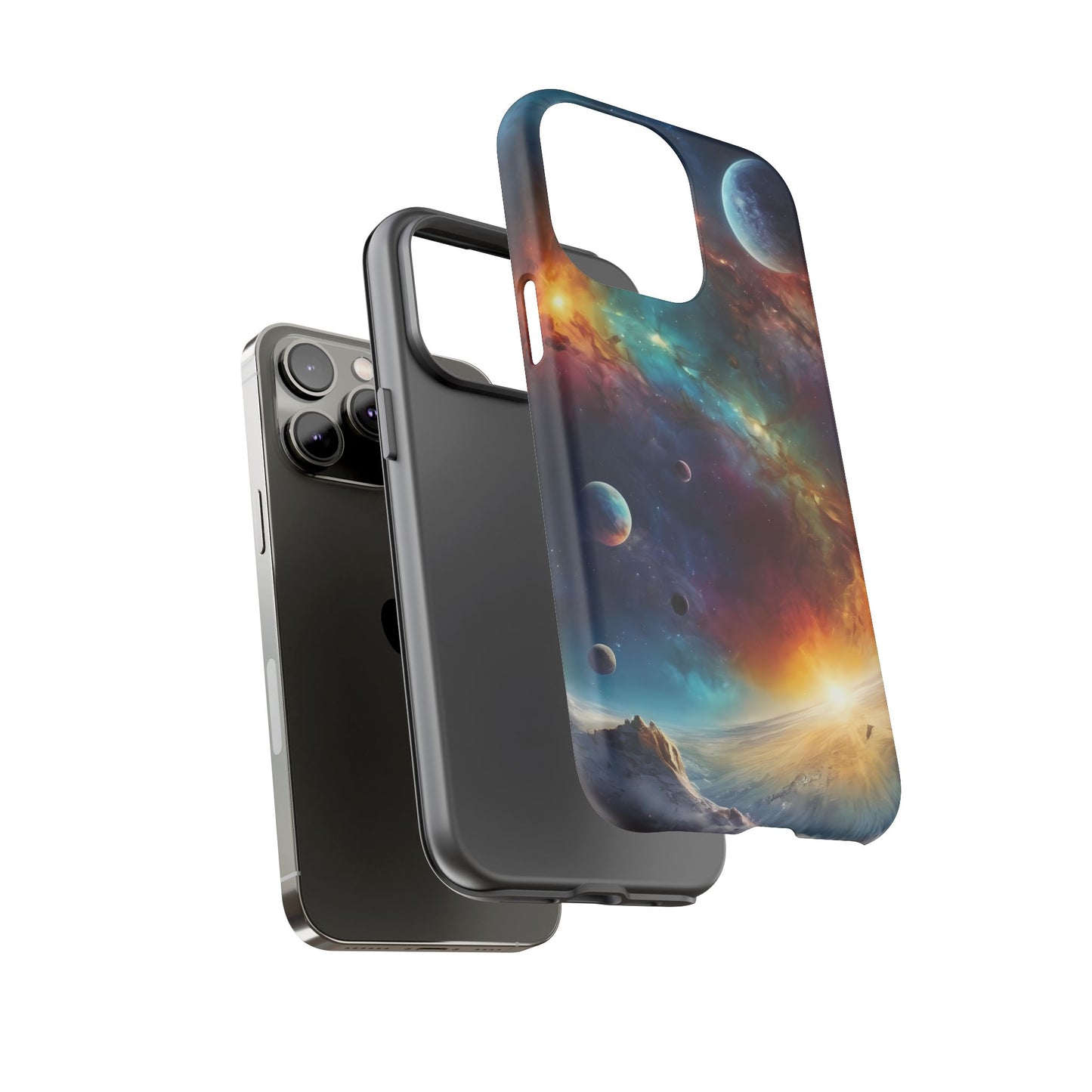 Cosmic Voyage Phone Case for iPhone 8–16 Pro Max, Pixel 5–8 Pro, Galaxy S10–S24 Ultra - Designed by Thalia