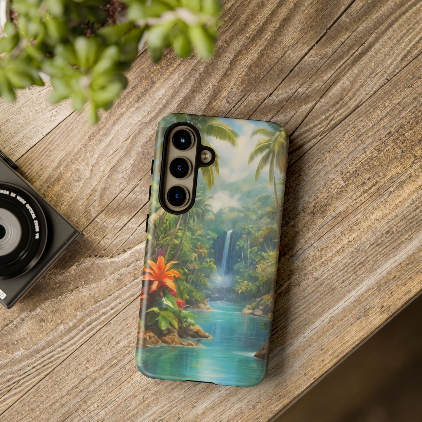 Tropical Paradise Phone Case for iPhone 8–16 Pro Max, Pixel 5–8 Pro, Galaxy S10–S24 Ultra - Designed by Thalia