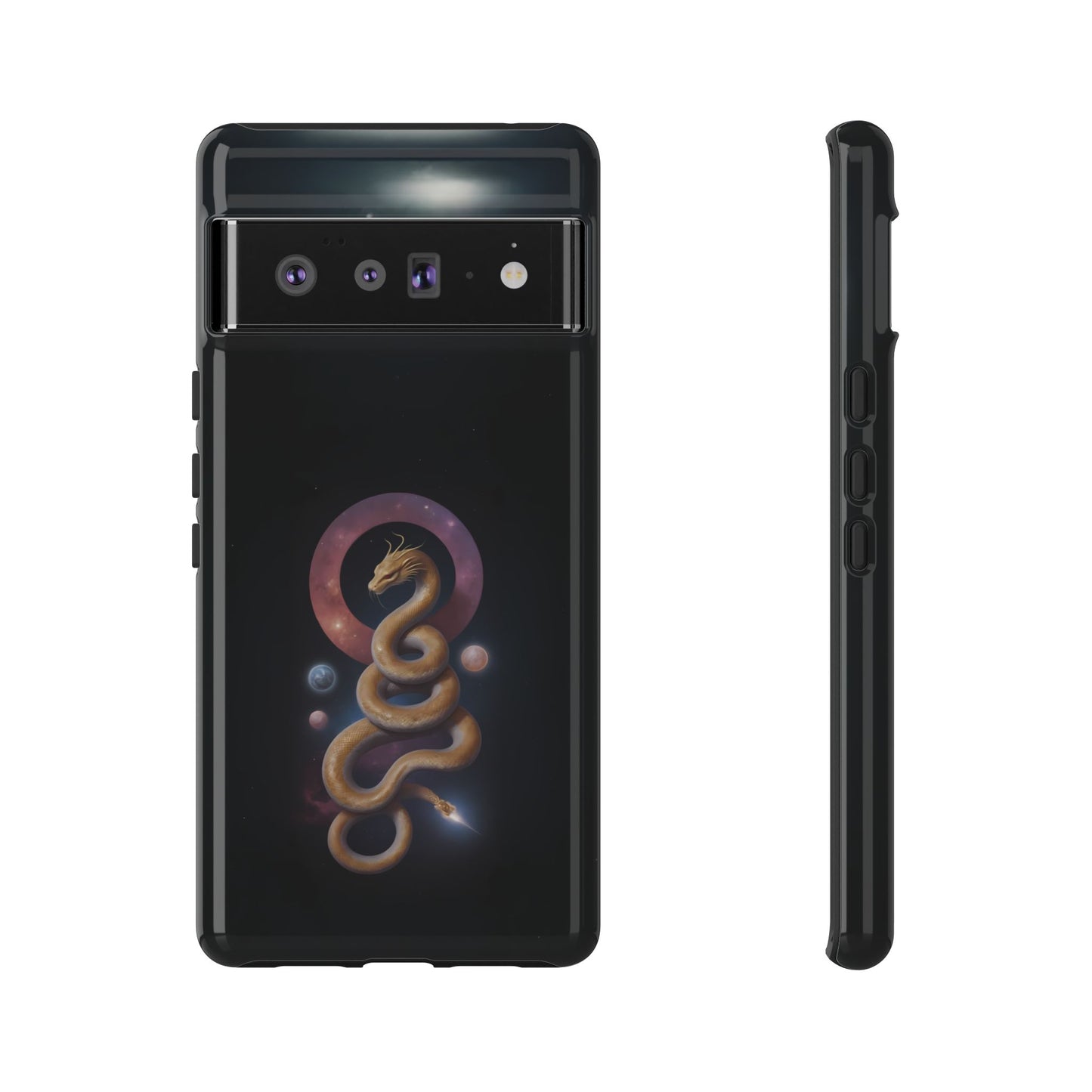 Chinese Zodiac Snake Custom Phone Case for iPhone 8–16 Pro Max, Pixel 5–8 Pro, Galaxy S10–S24 Ultra - Designed by Thalia