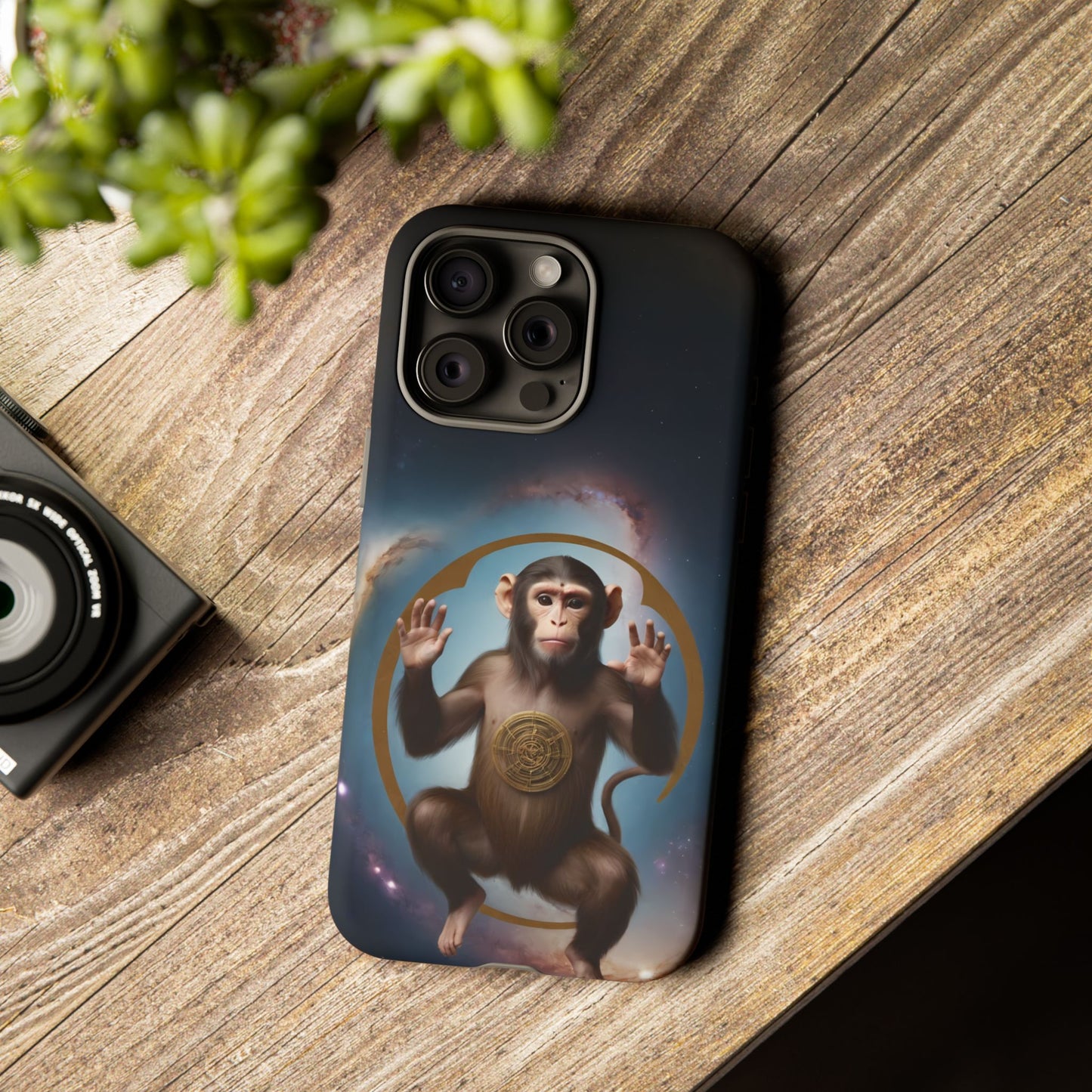 Chinese Zodiac Monkey Phone Case for iPhone 8–16 Pro Max, iPhone 8 Plus–13 Mini, iPhone XS–XS Max, iPhone 11–14 Pro Max - Designed by Thalia