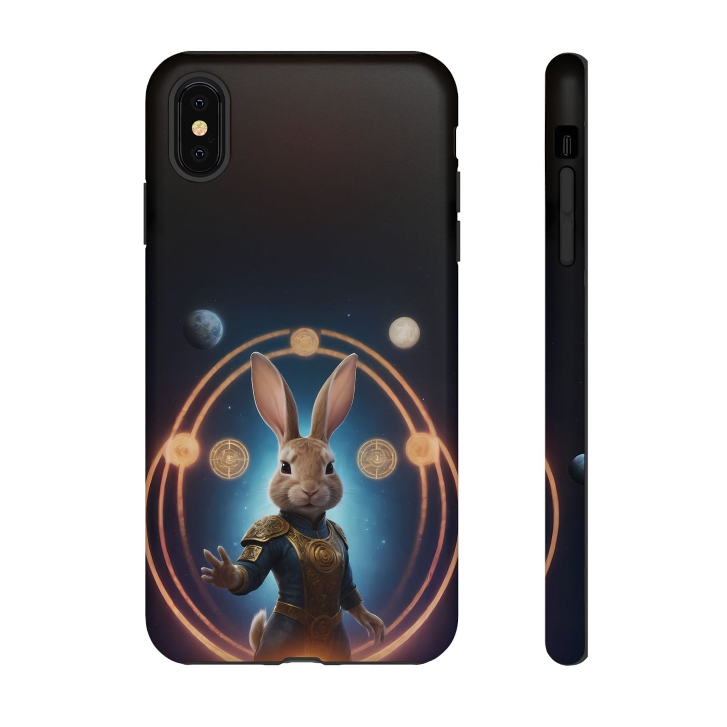 Chinese Zodiac Rabbit Phone Case for iPhone 8–16 Pro Max, iPhone 8 Plus–13 Mini, iPhone XS–XS Max, iPhone 11–14 Pro Max - Designed by Thalia