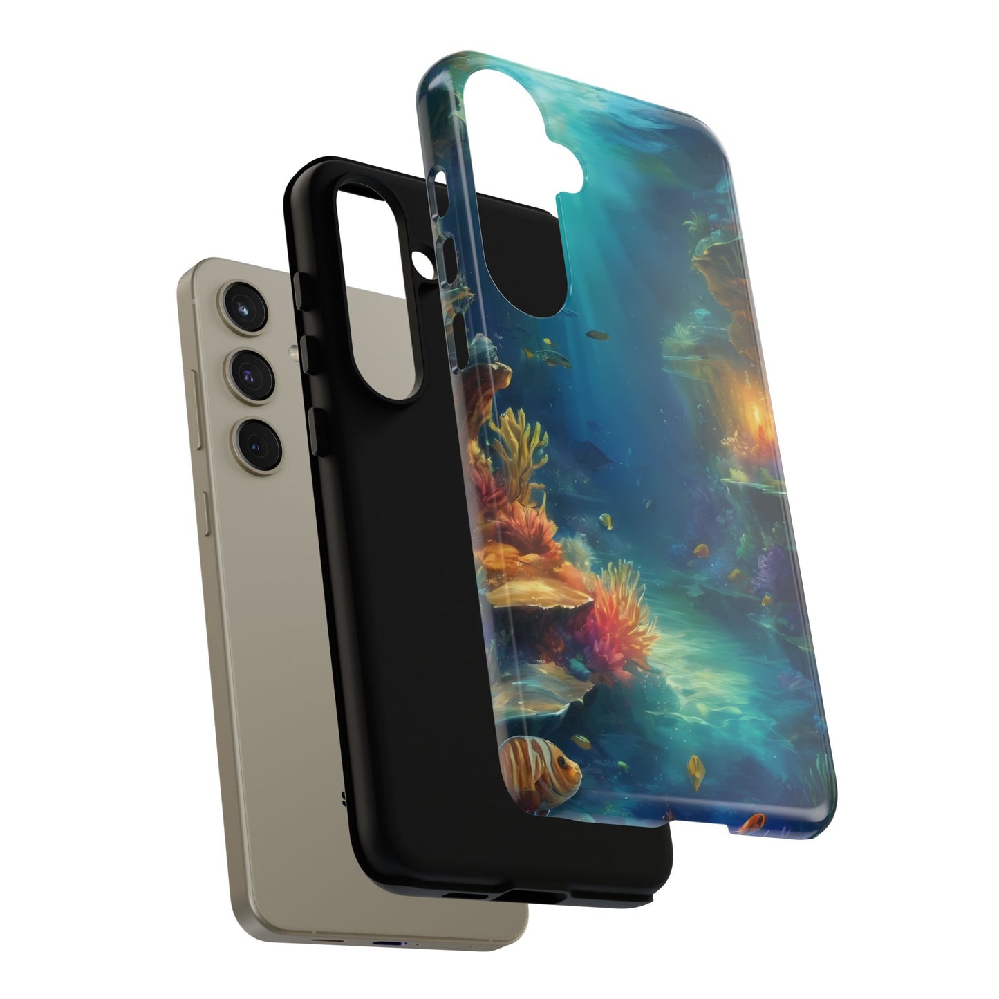 Oceanic Depths Custom Phone Case for Samsung Galaxy S10–S10 Plus, S20–S20 Ultra, S21, S22, S23, S24 Ultra - Designed by Thalia