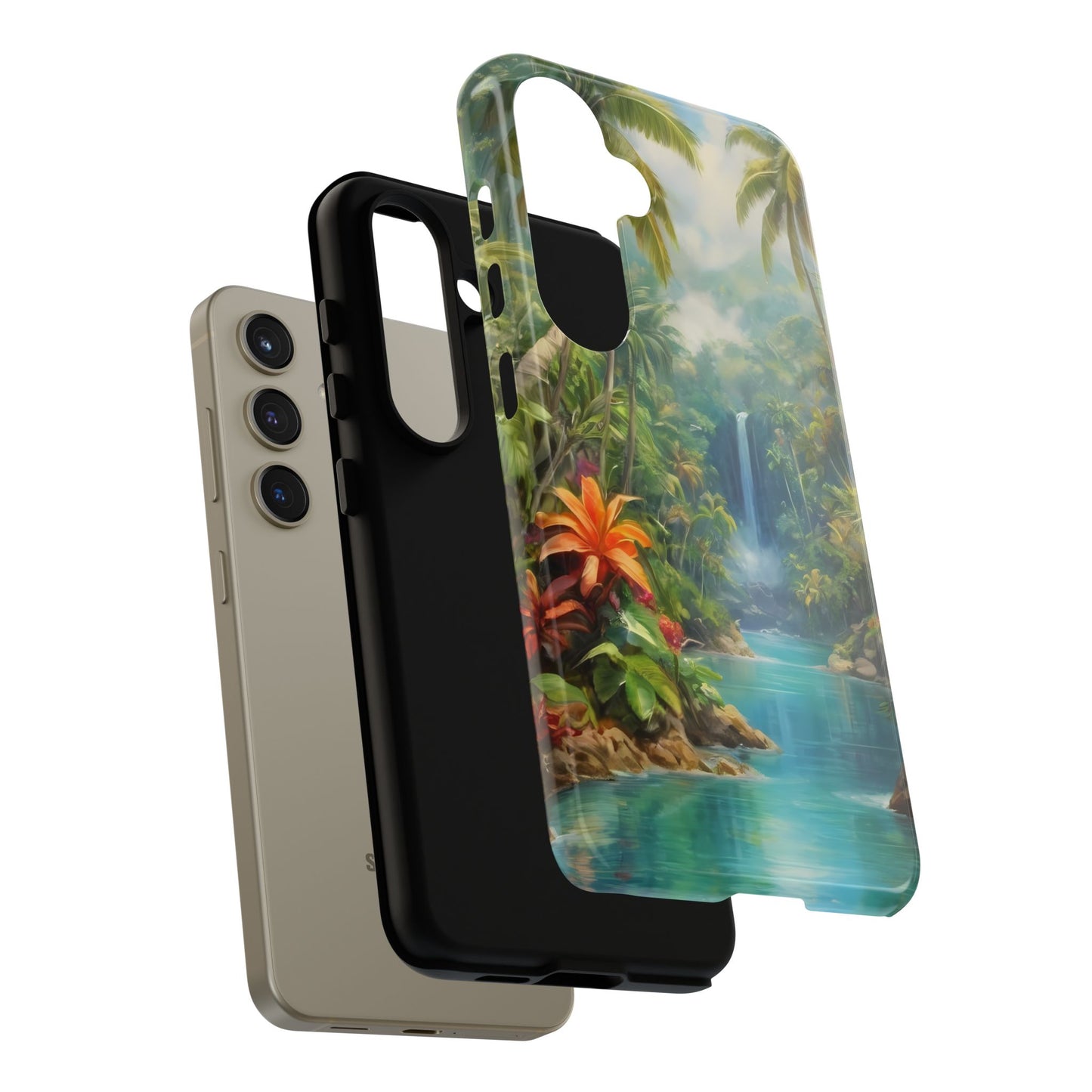 Tropical Paradise Phone Case for iPhone 8–16 Pro Max, Pixel 5–8 Pro, Galaxy S10–S24 Ultra - Designed by Thalia