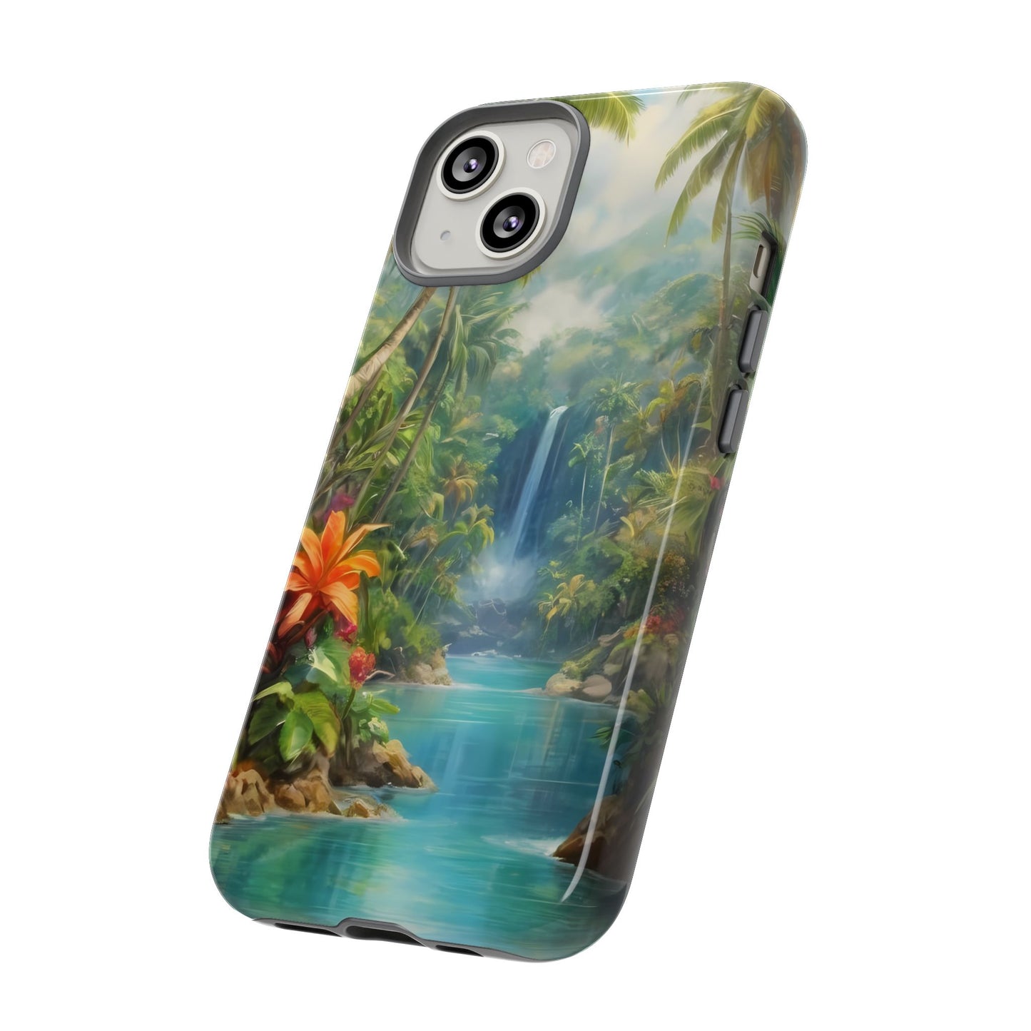 Tropical Paradise Phone Case for iPhone 8–16 Pro Max, Pixel 5–8 Pro, Galaxy S10–S24 Ultra - Designed by Thalia