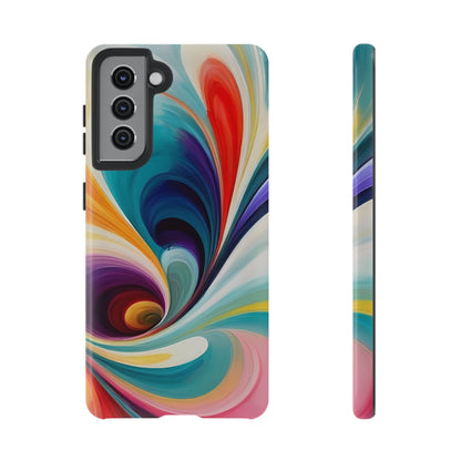 Abstract Elegance Phone Case for iPhone 8–16 Pro Max, Pixel 5–8 Pro, Galaxy S10–S24 Ultra - Designed by Thalia