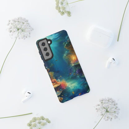 Oceanic Depths Custom Phone Case for Samsung Galaxy S10–S10 Plus, S20–S20 Ultra, S21, S22, S23, S24 Ultra - Designed by Thalia