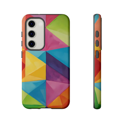 Geometric Play Phone Case for iPhone 8–16 Pro Max, Pixel 5–8 Pro, Galaxy S10–S24 Ultra - Designed by Thalia