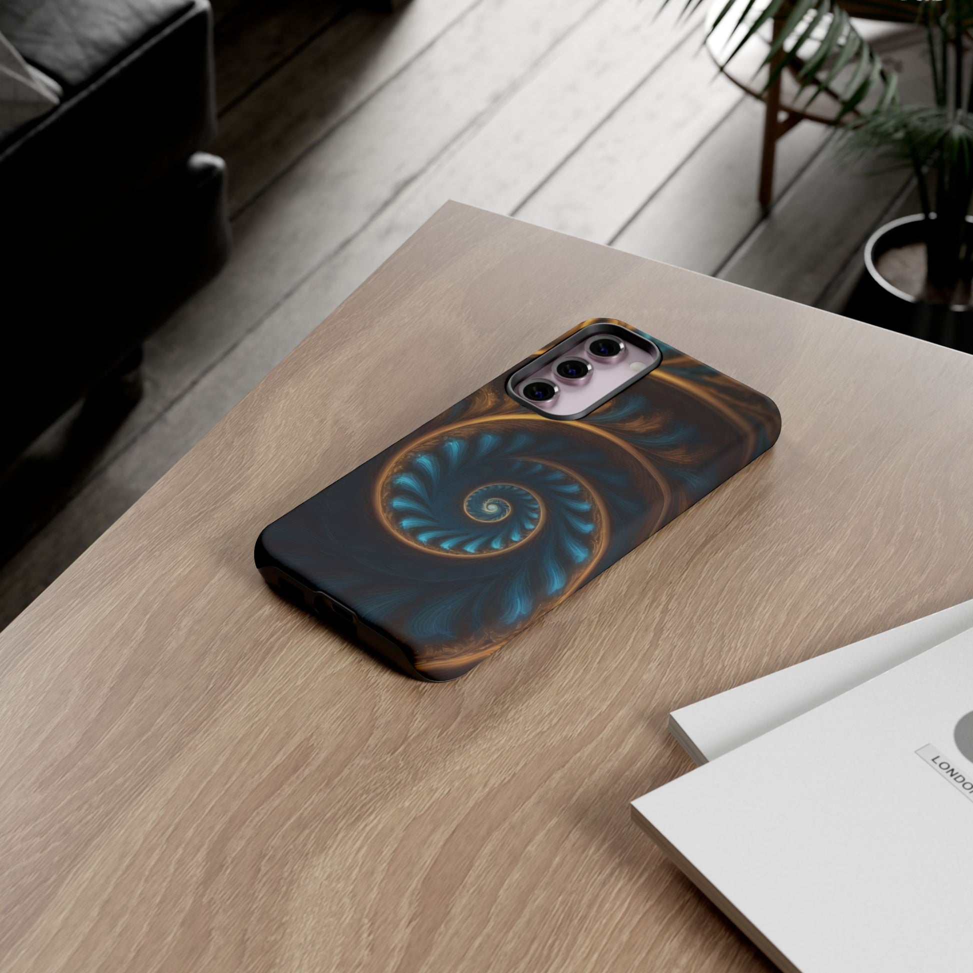 3D Fractal Custom Phone Case for Samsung Galaxy S10–S24 Ultra - Designed by Thalia