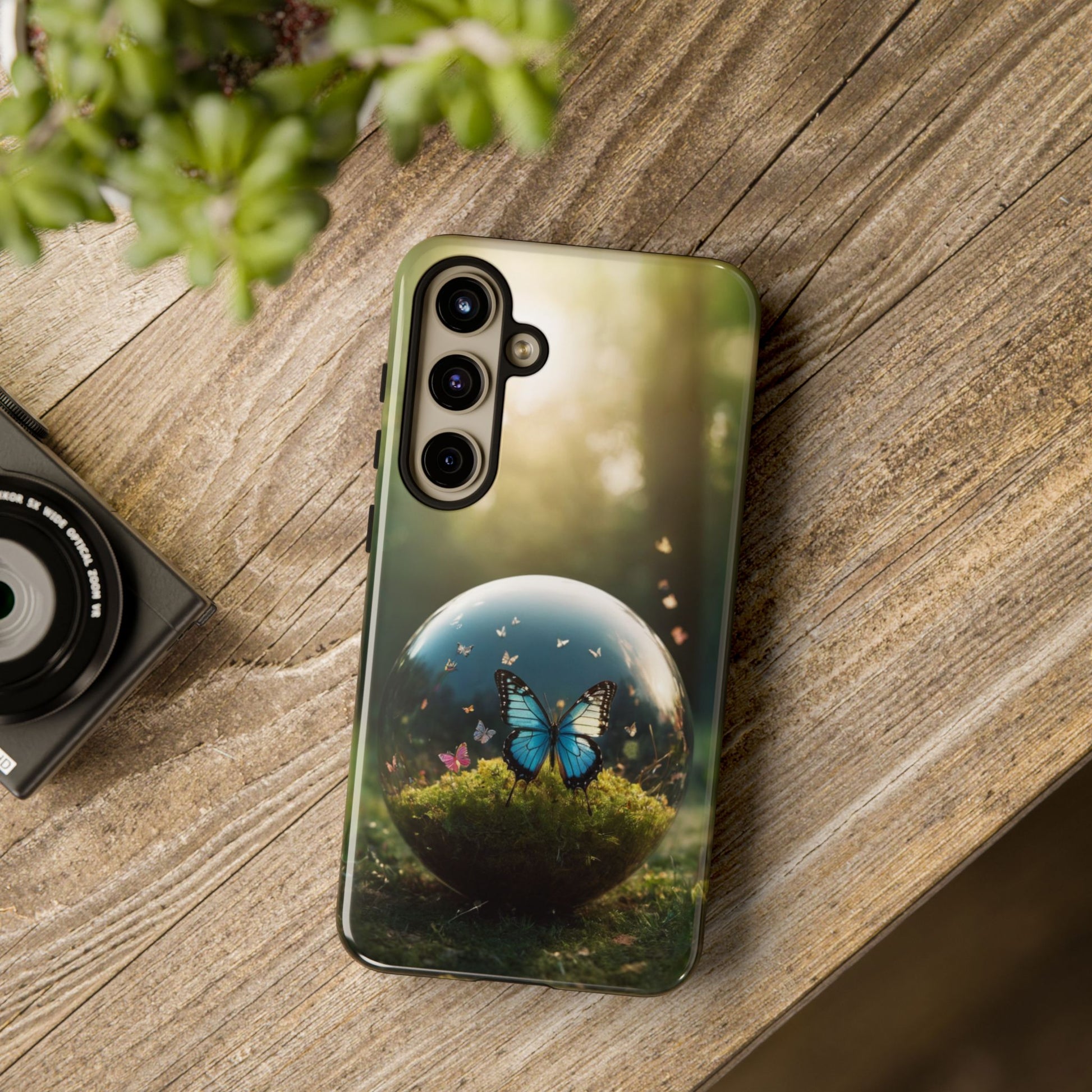 Butterfly Ball Custom Phone Case for Samsung Galaxy S10–S24 Ultra – Stylish, Unique & UV Protected - Designed by Thalia