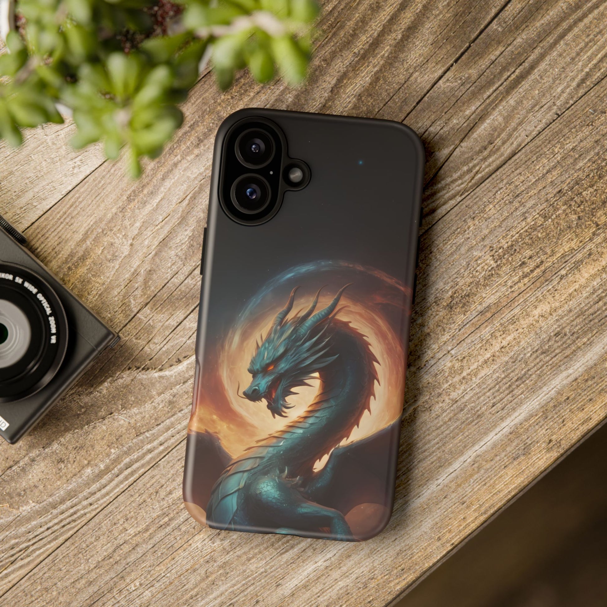 Chinese Zodiac Dragon Phone Case for iPhone 8–16 Pro Max, Pixel 5–8 Pro, Galaxy S10–S24 Ultra - Designed by Thalia