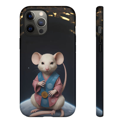 Chinese Zodiac Rat Phone Case for iPhone 8–16 Pro Max, iPhone 8 Plus–13 Mini, iPhone XS–XS Max, iPhone 11–14 Pro Max - Designed by Thalia