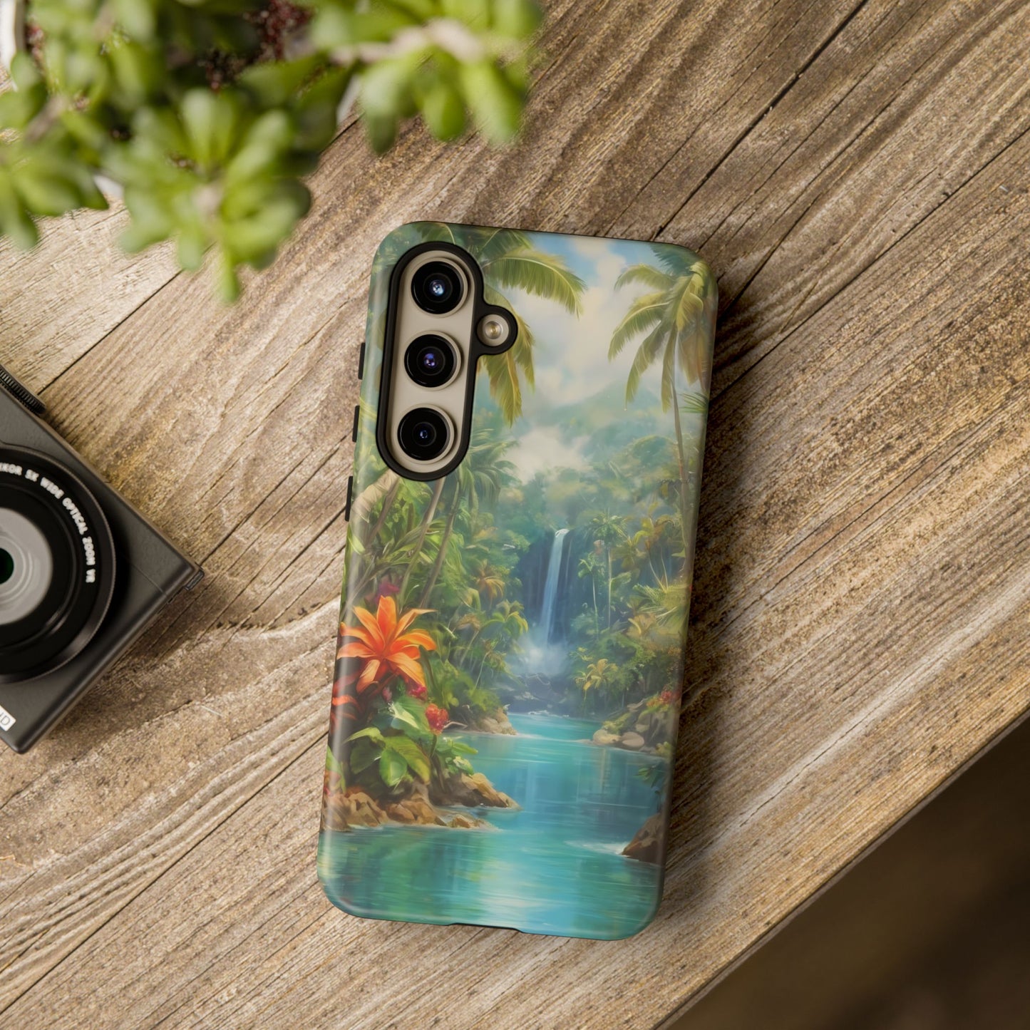 Tropical Paradise Phone Case for iPhone 8–16 Pro Max, Pixel 5–8 Pro, Galaxy S10–S24 Ultra - Designed by Thalia