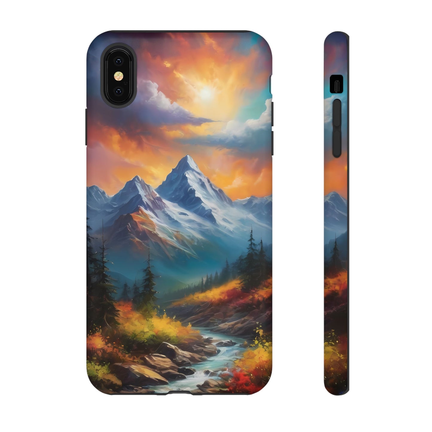 Mystic Mountains Phone Case for iPhone 8–16 Pro Max, Pixel 5–8 Pro, Galaxy S10–S24 Ultra - Designed by Thalia