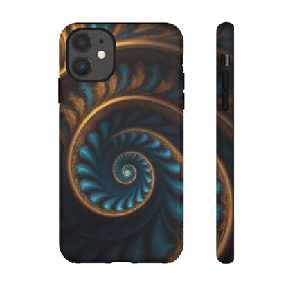 3D Fractal Custom Phone Case for iPhone 8–16 Pro Max, iPhone 8 Plus–13 Mini, XS, XR, X, 11–14 Pro Max - Designed by Thalia