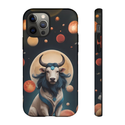 Chinese Zodiac Ox Phone Case for iPhone 8–16 Pro Max, iPhone 8 Plus–13 Mini, iPhone XS–XS Max, iPhone 11–14 Pro Max - Designed by Thalia