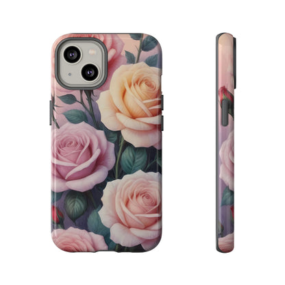 Bloom with Style - Roses Phone Case for iPhone 8–16 Pro Max, Pixel 5–8 Pro, Galaxy S10–S24 Ultra - Designed by Thalia